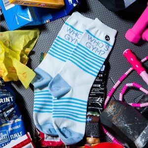 🎁 @KCSTAUFFER Kander WHO’S GYM CREW  Socks